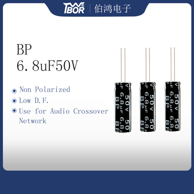BPs 6.8uF50V Audioradialführungs-Elektrolytkondensatoren des verstärker-Kondensator-25X25MM