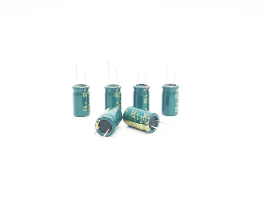 10X16mm LED Aluminiumelektrolytkondensator des Licht-Kondensator-220UF50V