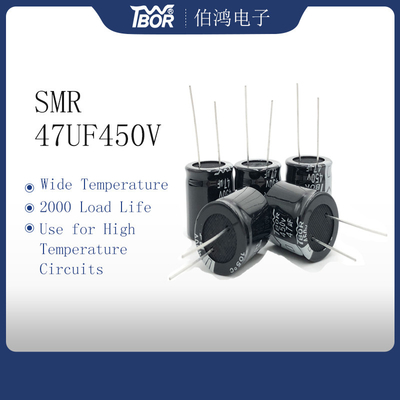 Radialstrahl-Führungs-Art 20% Toleranz 47UF 450V Miniaturkondensator-22X25MM