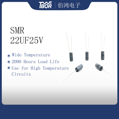 Miniaturaluminiumelektrolytkondensatoren 22UF 25V 5X11mm RoHS
