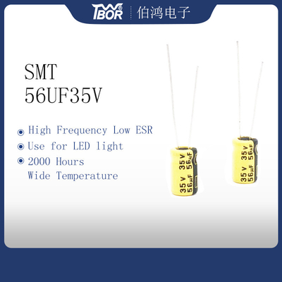 Elektrolytkondensatoren hohen Temperatur 56UF35V SMT der Elektrolytkondensator-6.3x11mm