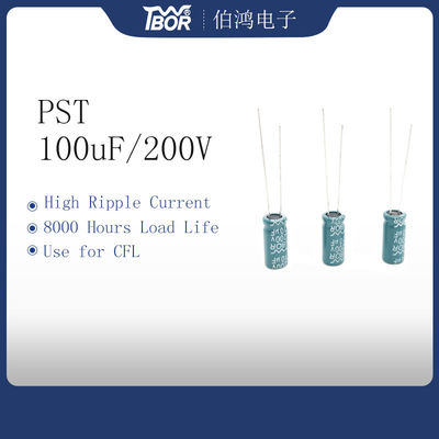 Kondensator des Inverter-100uF200V 8000 Stunden hoch plätschern gegenwärtige Kondensatoren