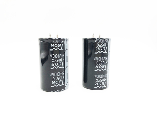 Schwarze große Kapazitanz 10000uf 80v Elektrolytkondensator-30X70MM