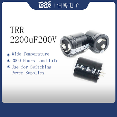 35x50mm explosionssichere breite Temperatur Kondensator-TRR 2200uF 200V UPS
